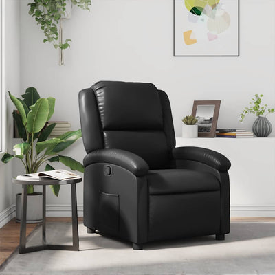 Stella Homewares Recliner Chair Black Faux Leather