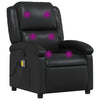 Stella Homewares Massage Recliner Chair Black Faux Leather