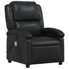 Stella Homewares Massage Recliner Chair Black Faux Leather