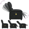 Stella Homewares Massage Recliner Chair Black Faux Leather