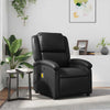 Stella Homewares Massage Recliner Chair Black Faux Leather