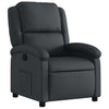 Stella Homewares Recliner Chair Black Real Leather