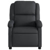 Stella Homewares Recliner Chair Black Real Leather