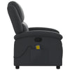 Stella Homewares Massage Recliner Chair Black Real Leather