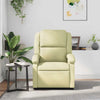 Stella Homewares Massage Recliner Chair Cream Real Leather