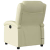 Stella Homewares Massage Recliner Chair Cream Real Leather