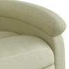 Stella Homewares Massage Recliner Chair Cream Real Leather