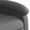 Stella Homewares Massage Recliner Chair Grey Real Leather