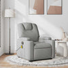 Stella Homewares Massage Recliner Chair Light Grey Fabric