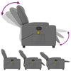 Stella Homewares Massage Recliner Chair Dark Grey Fabric
