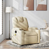 Stella Homewares Massage Recliner Chair Cream Fabric