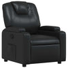 Stella Homewares Recliner Chair Black Faux Leather