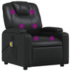 Stella Homewares Massage Recliner Chair Black Faux Leather