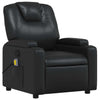 Stella Homewares Massage Recliner Chair Black Faux Leather