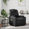 Stella Homewares Massage Recliner Chair Black Faux Leather