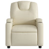 Stella Homewares Massage Recliner Chair Cream Faux Leather