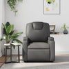 Stella Homewares Massage Recliner Chair Grey Faux Leather