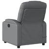 Stella Homewares Massage Recliner Chair Grey Faux Leather
