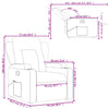 Stella Homewares Recliner Chair Dark Grey Fabric