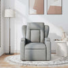 Stella Homewares Massage Recliner Chair Light Grey Fabric