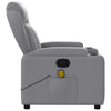 Stella Homewares Massage Recliner Chair Light Grey Fabric