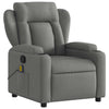 Stella Homewares Massage Recliner Chair Dark Grey Fabric