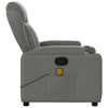 Stella Homewares Massage Recliner Chair Dark Grey Fabric