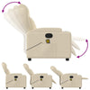 Stella Homewares Massage Recliner Chair Cream Fabric