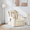 Stella Homewares Massage Recliner Chair Cream Fabric