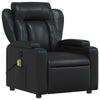 Stella Homewares Massage Recliner Chair Black Faux Leather
