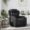 Stella Homewares Massage Recliner Chair Black Faux Leather