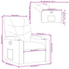 Stella Homewares Recliner Chair Dark Grey Fabric