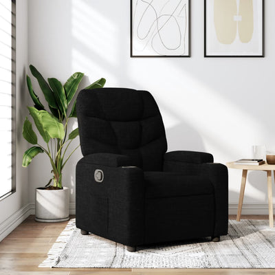 Stella Homewares Recliner Chair Black Fabric