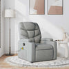 Stella Homewares Massage Recliner Chair Light Grey Fabric