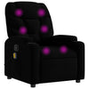 Stella Homewares Massage Recliner Chair Black Fabric