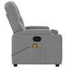 Stella Homewares Massage Recliner Chair Light Grey Fabric