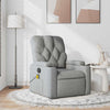 Stella Homewares Massage Recliner Chair Light Grey Fabric