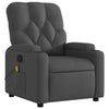 Stella Homewares Massage Recliner Chair Dark Grey Fabric