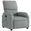 Stella Homewares Massage Recliner Chair Light Grey Fabric