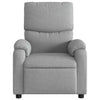 Stella Homewares Massage Recliner Chair Light Grey Fabric