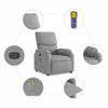 Stella Homewares Massage Recliner Chair Light Grey Fabric
