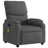 Stella Homewares Massage Recliner Chair Dark Grey Fabric