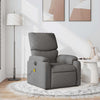 Stella Homewares Massage Recliner Chair Dark Grey Fabric