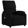 Stella Homewares Massage Recliner Chair Black Fabric