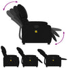 Stella Homewares Massage Recliner Chair Black Fabric