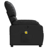 Stella Homewares Massage Recliner Chair Black Faux Leather