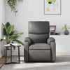 Stella Homewares Massage Recliner Chair Grey Faux Leather