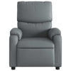 Stella Homewares Massage Recliner Chair Grey Faux Leather
