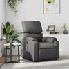 Stella Homewares Massage Recliner Chair Grey Faux Leather