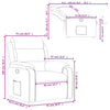 Stella Homewares Recliner Chair Dark Grey Fabric